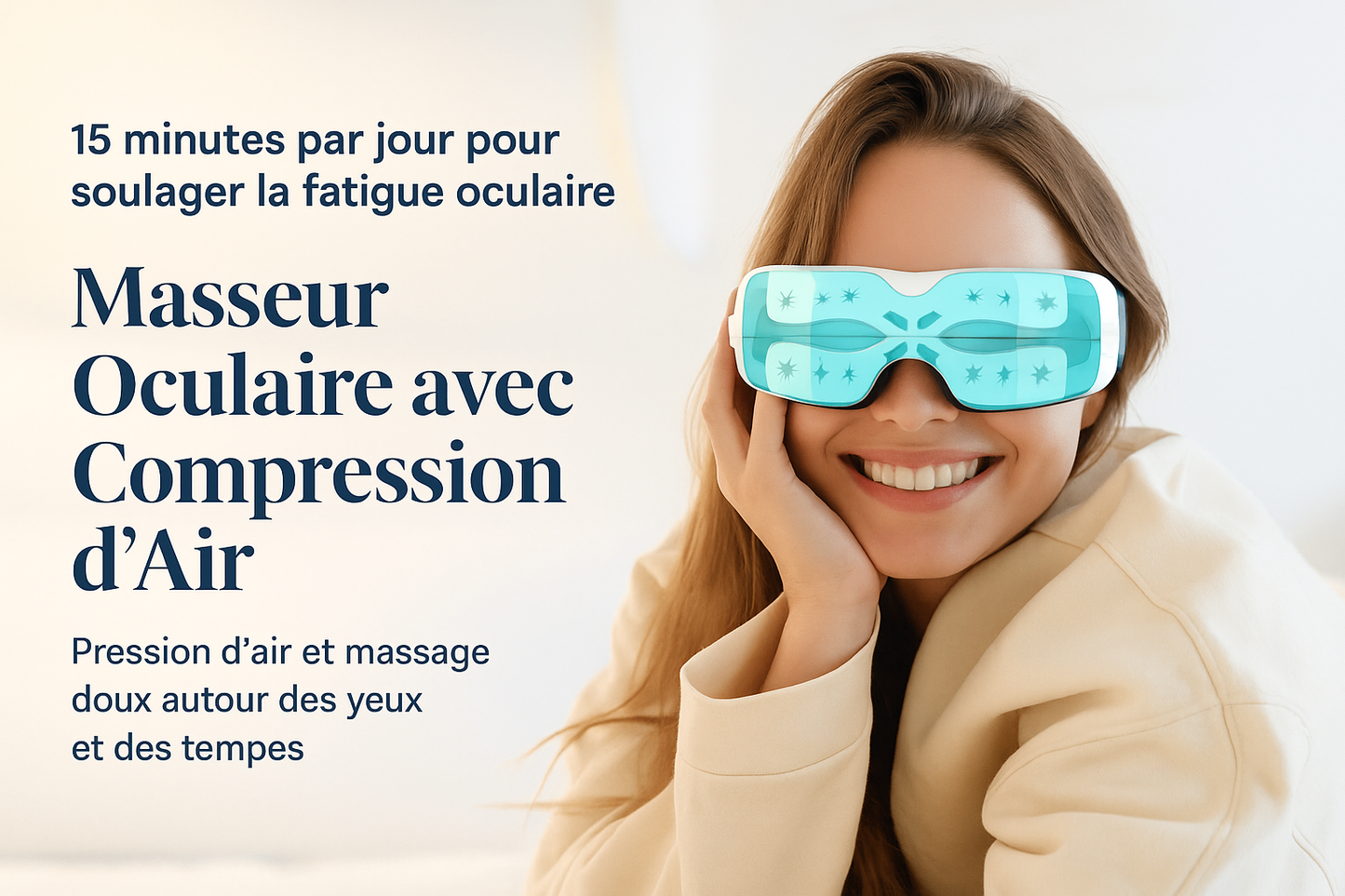 Masseur Oculaire Intelligent Hygitech™ – Relaxation, Sommeil & Bien-être Visuel